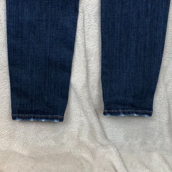 LOFT Womens Jeans Size 26/2 Skinny Ankle Low Rise Blue Denim Casual Y2K Pockets - Picture 10 of 13